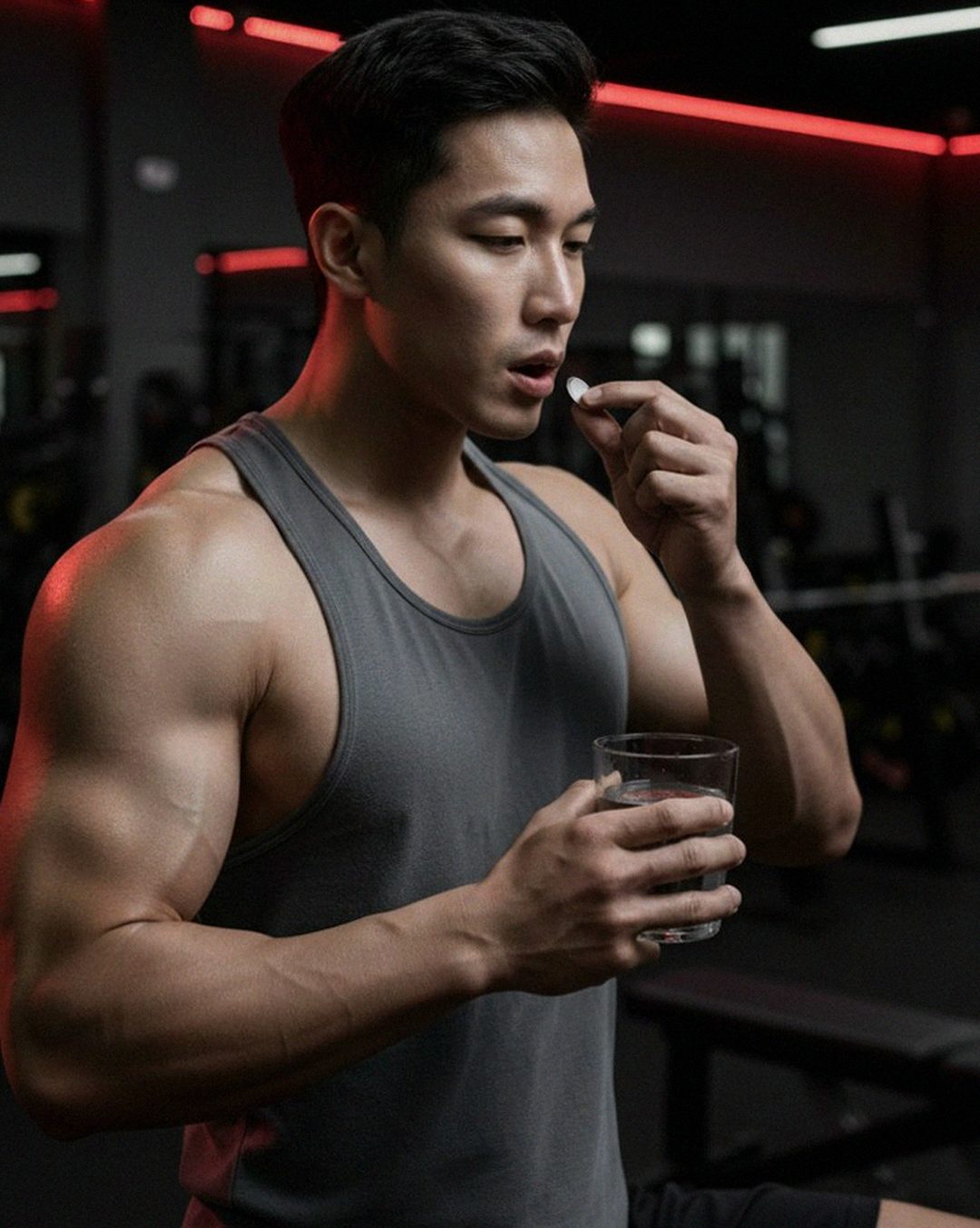Korean Asian man sleeping quality vs nutrition