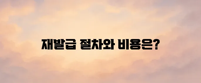 주민등록증 재발급 인터넷 발급 및 소요기간, 수수료 안내