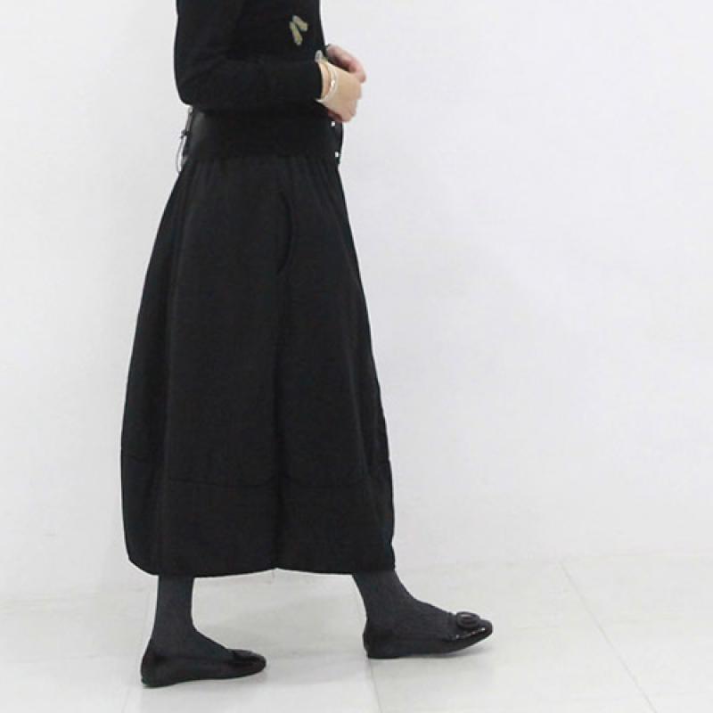 항아리 벌룬 패딩 롱 스커트