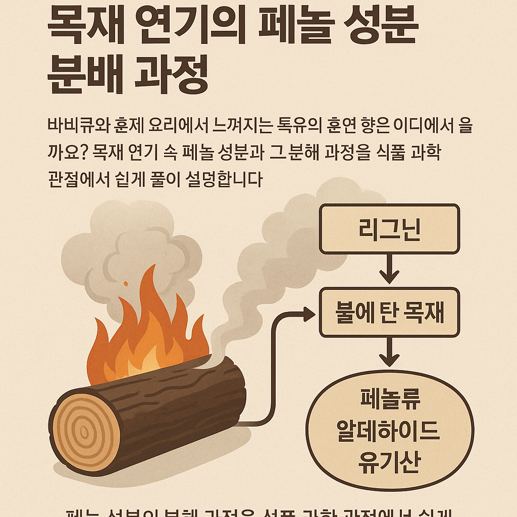 목재 연기의 페놀 성분 분해과정