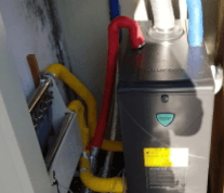 교체한 기름보일러 사진