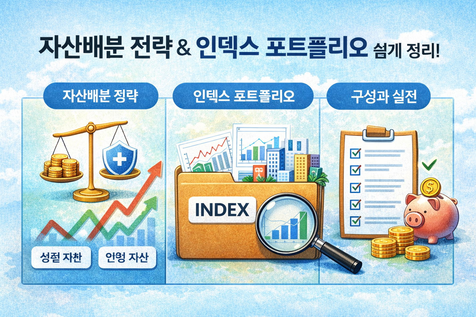 자산 배분 전략과 인덱스 포트폴리로 용어 정리