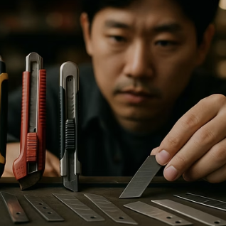 하드보드지 깔끔하게 자르는 꿀팁 (칼&amp;#44; 자&amp;#44; 매트)