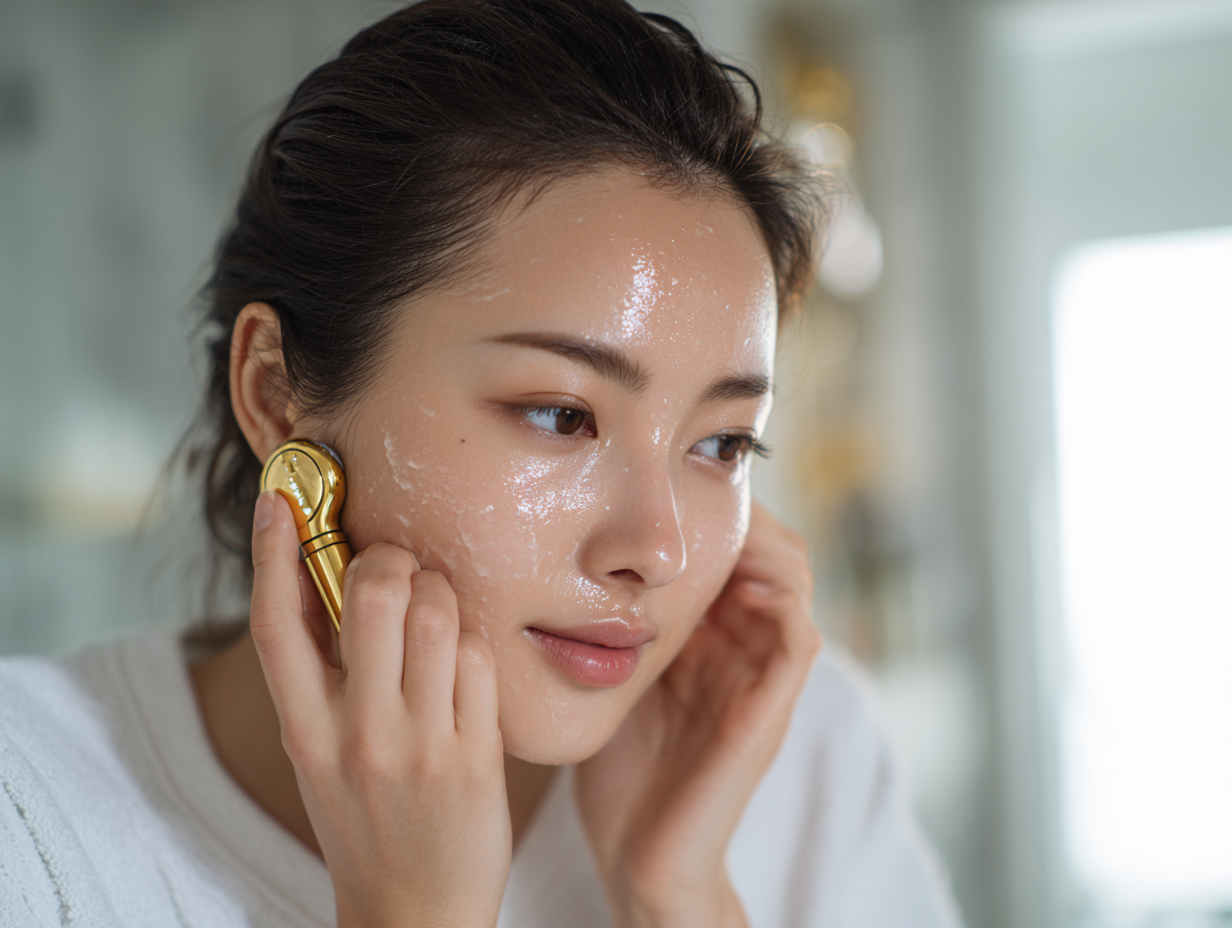 전도젤바르기, 갈바닉사용법, 홈케어젤, 홈뷰티디바이스루틴, 피부관리