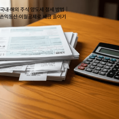 국내·해외 주식 양도세 절세 방법|손익통산·이월공제로 세금 줄이기