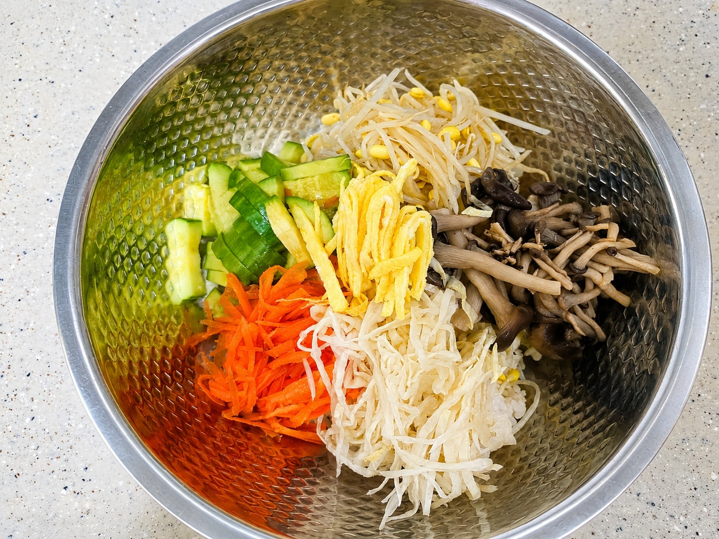 애호박 활용 야채비빔밥 만들기