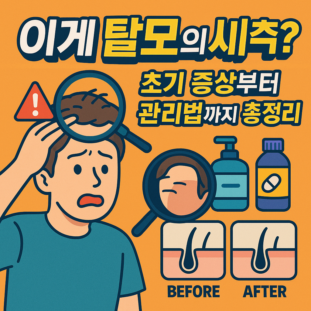 탈모 초기 증상과 관리법
