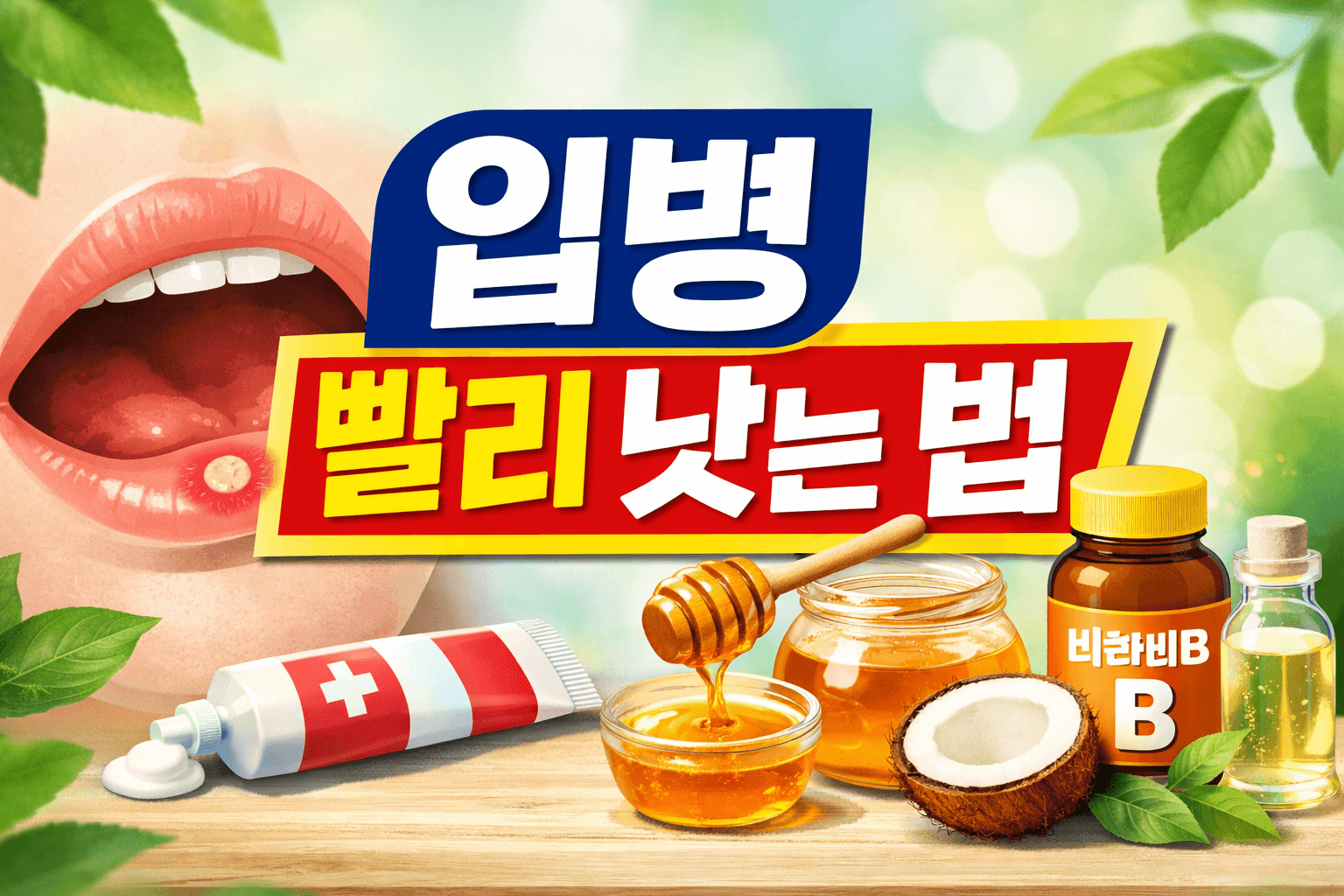 입병 빨리 낫는 법 총정리|하루만에 통증 줄이는 과학적 방법