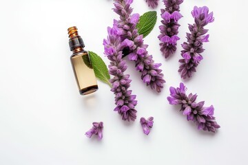 클라리세이지 꽃과 클라리세이지 에센셜 오일