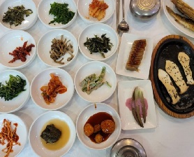 나물반찬들