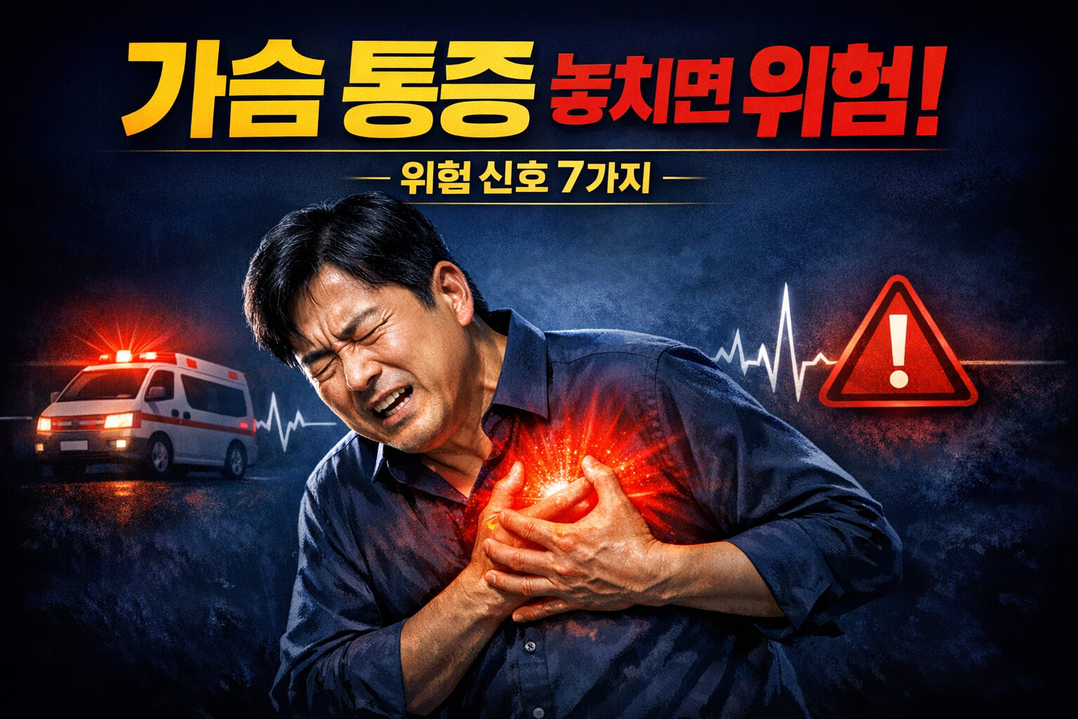 가슴 통증이 있을 때 확인해야 할 위험 신호 체크