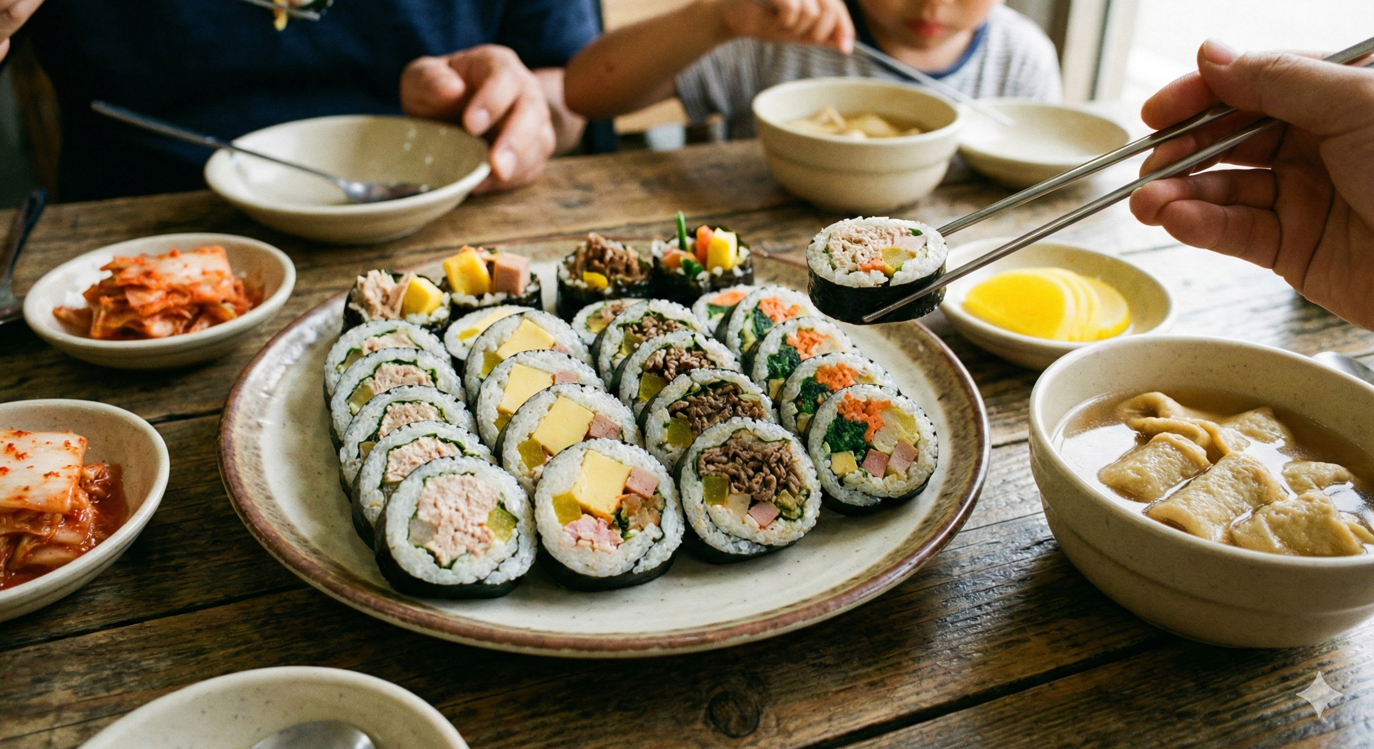 김밥 음식 관련 사진