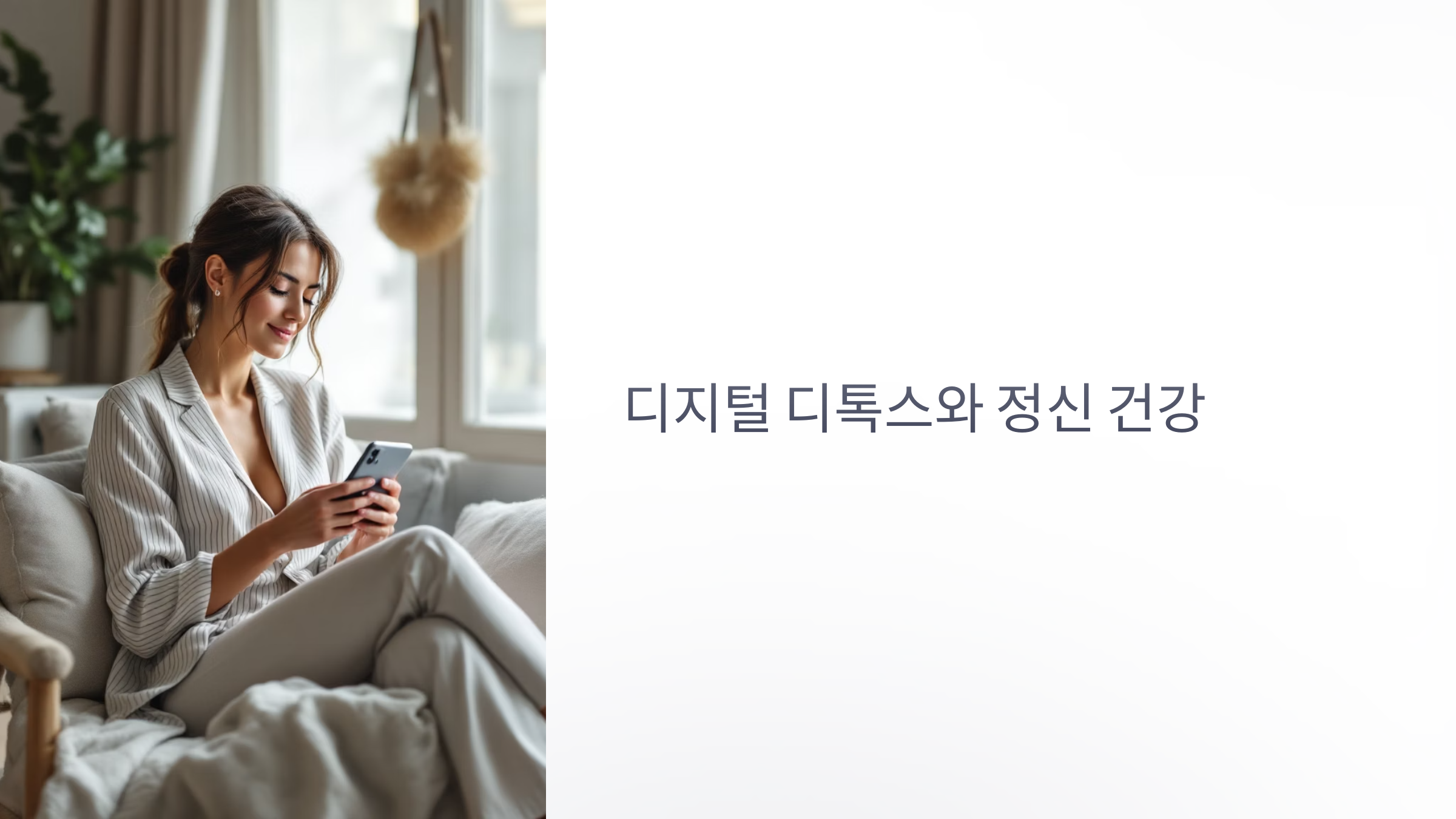 디지털 디톡스와 정신건강 설명