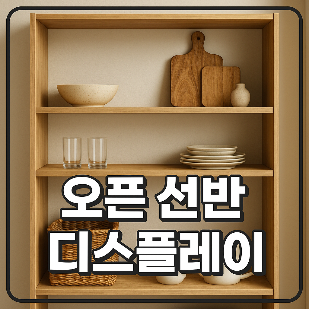 오픈 선반 디스플레이