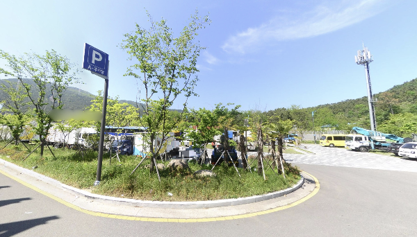 신해운대역 A주차장 입구