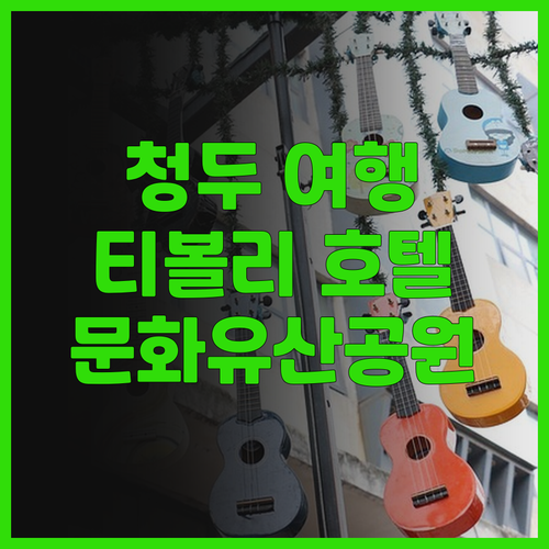 청두 여행객 필독 티볼리 호텔 문화 ..