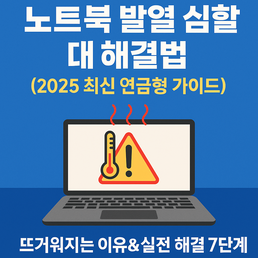 노트북 발열 심할 때 해결법 ❘ 뜨거워지는 이유 & 실전 해결 7단계