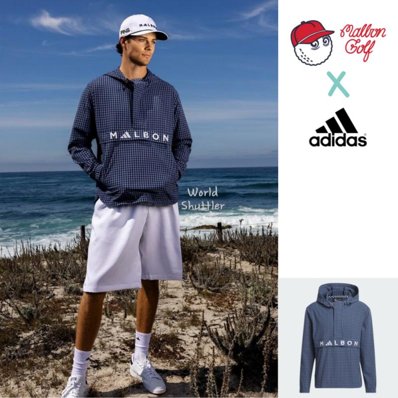 말본 아디다스 24SS 남성골프웨어 골프아노락 반집업 바람막이