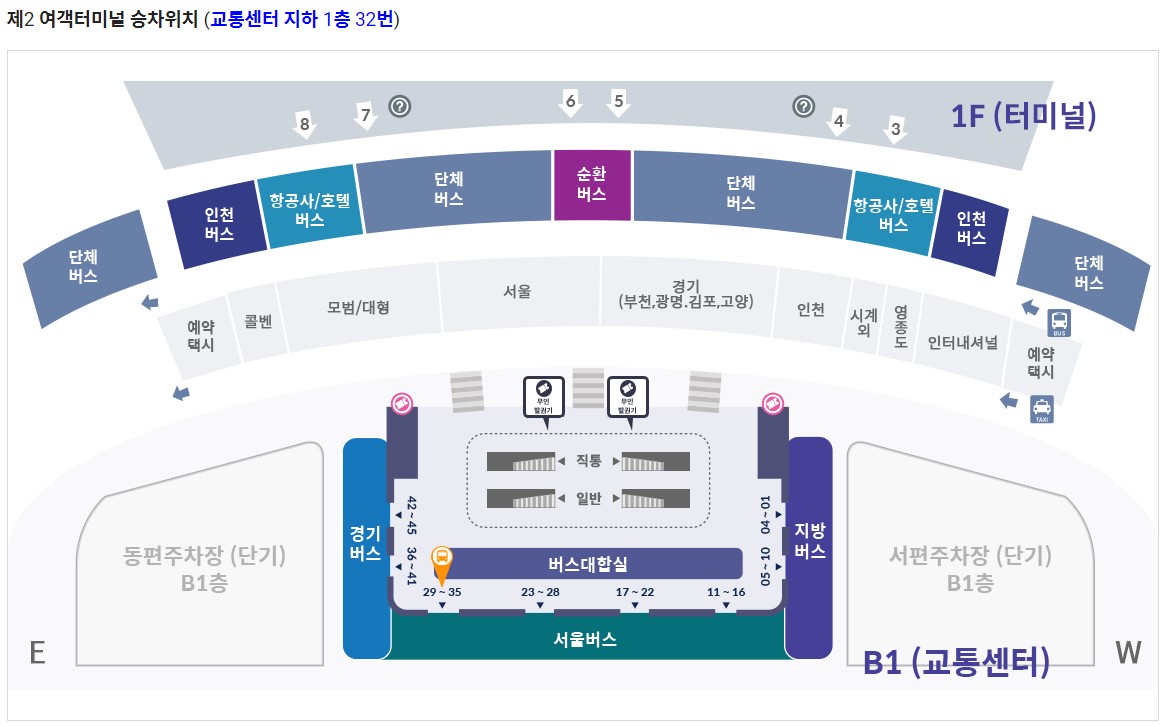 6030번 한남동 인천공항 리무진 버스 노선 시간표 요금 예약 방법