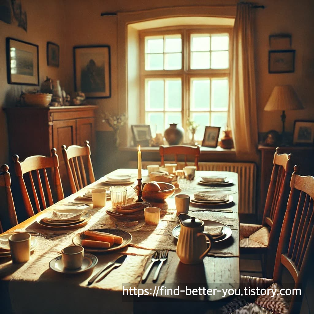 식탁 위의 의미: 전통 가정에서의 '함께'의 철학