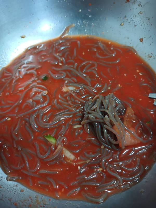 사철냉면 비냉 마지막