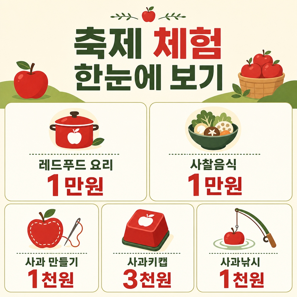 홍석천 요리체험부터 1천 원 사과 체험까지