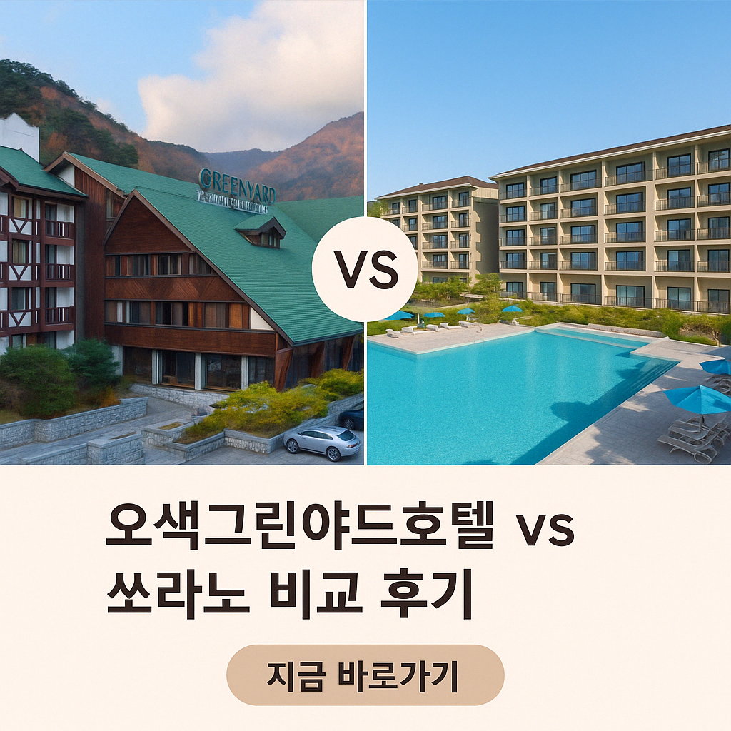 오색그린야드호텔 vs 쏘라노 비교 후기