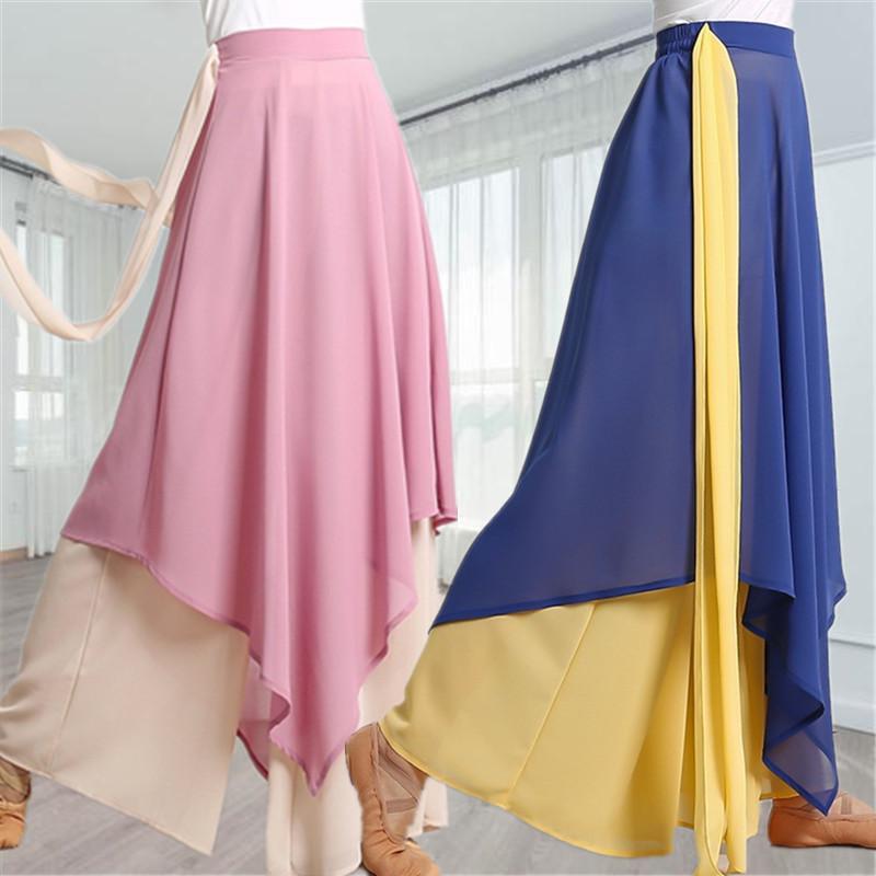 현대무용 한국무용 치마 바지 입시 연습용 바지 쉬폰 치마바지 연습복