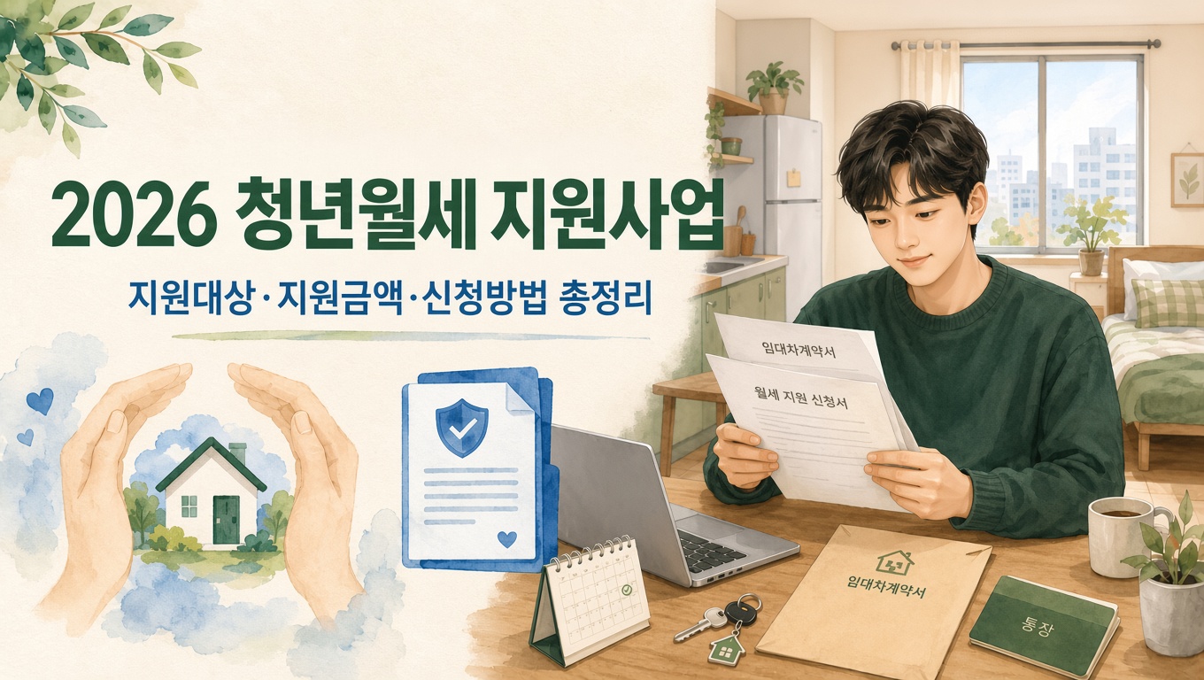 2026 청년월세 지원사업 - 지원대상 . 지원금액 . 지급일 . 신청방법&middot;대리신청 . 준비서류 . 신청기간 . 이의신청 . 소득&middot;재산 기준 . 제외대상 . 주거형태 . 지원기간 . 이사&middot;계약 변경신청 . 지급중지&middot;지원재개 . 외국인&middot;난민 특례