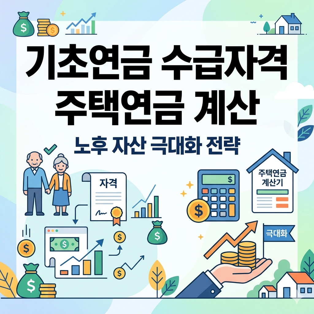기초연금 수급자격 확인하고 주택연금 수령액 계산기 활용하여 노후 자산 극대화하는 법