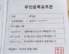 발급 전 확인사항