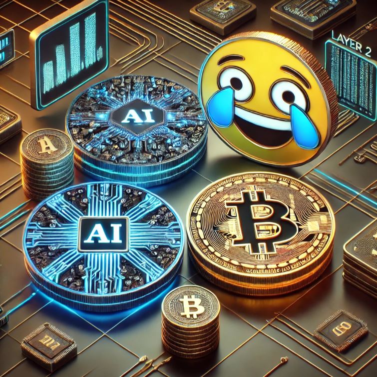 AI코인, 레이어2코인, 밈코인 이미지화