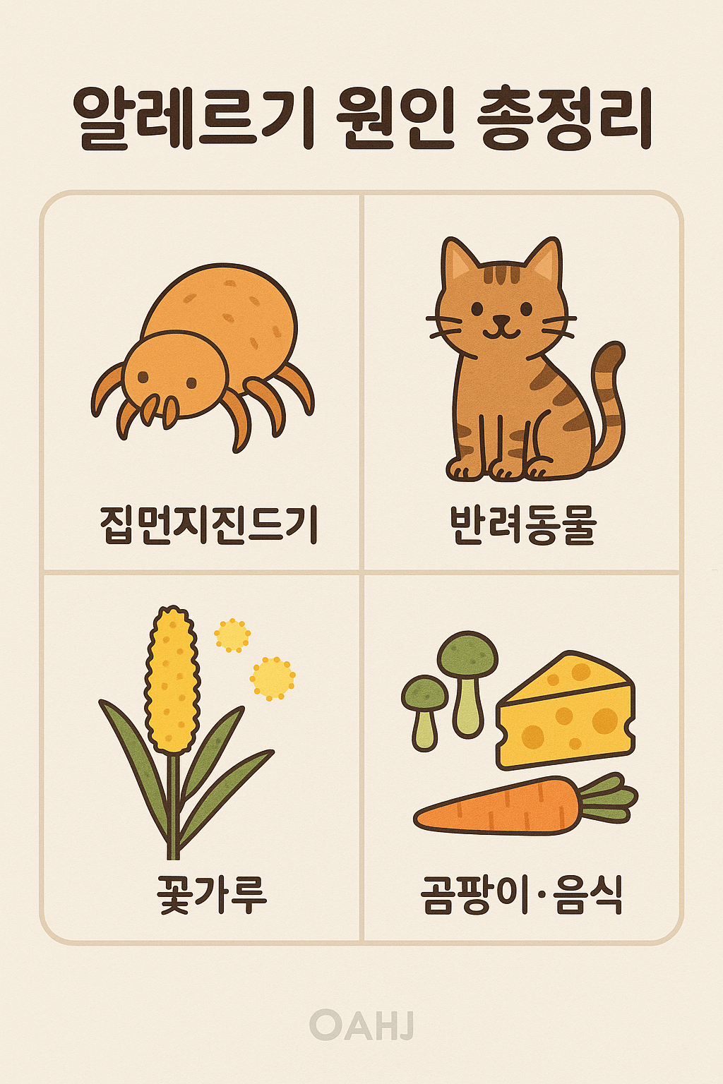 알레르기 주요 원인 총정리