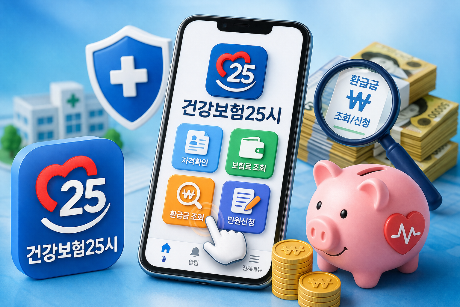 건강보험25시 앱 다운로드부터 환급금 조회까지 완벽 정리 관련 사진