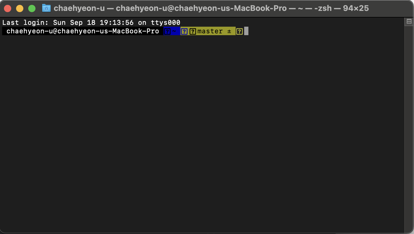 (1) 터미널(Terminal)을 켠다.