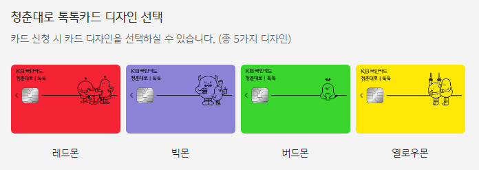KB국민 청춘대로 톡톡카드