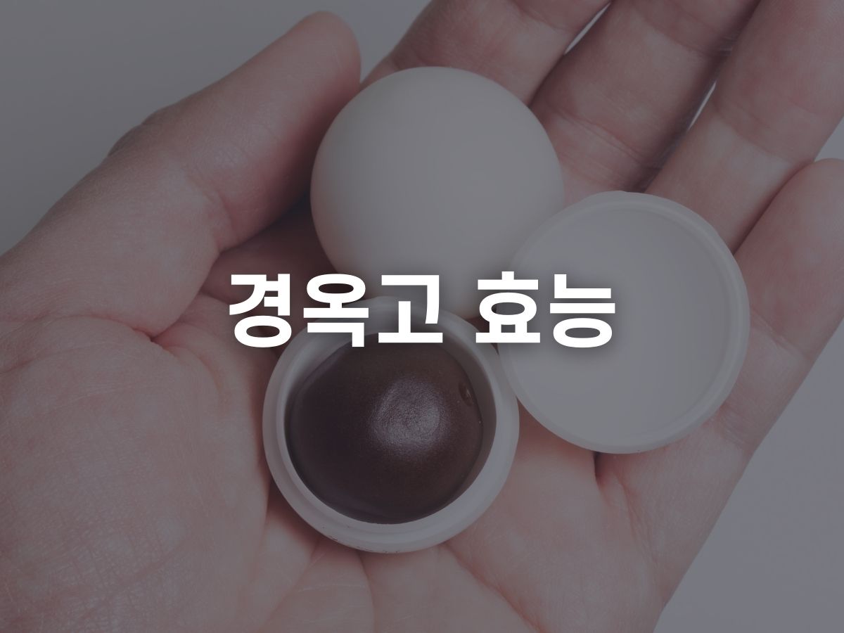 경옥고 효능