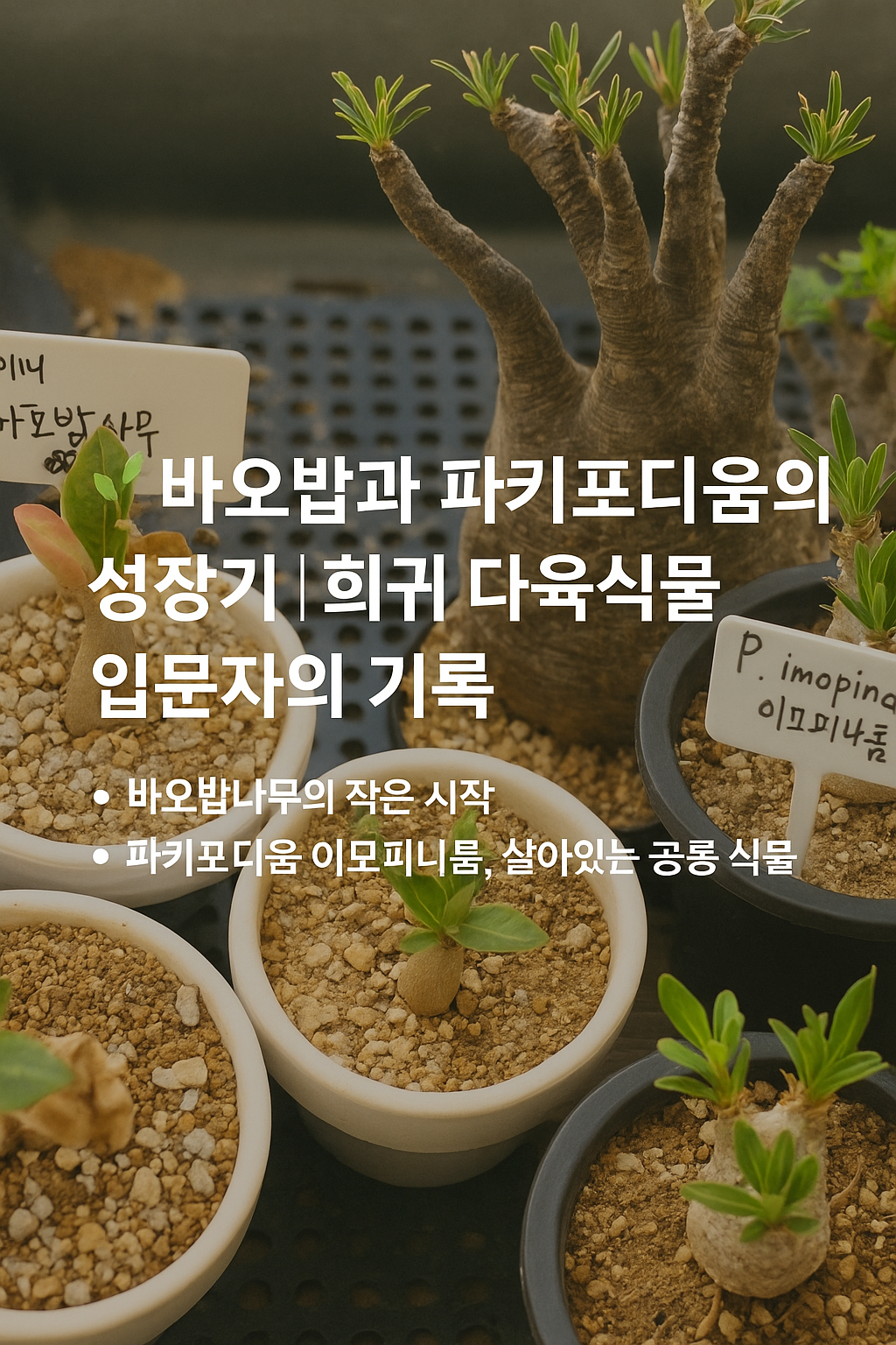 바오밥과 파키포디움의 성장기