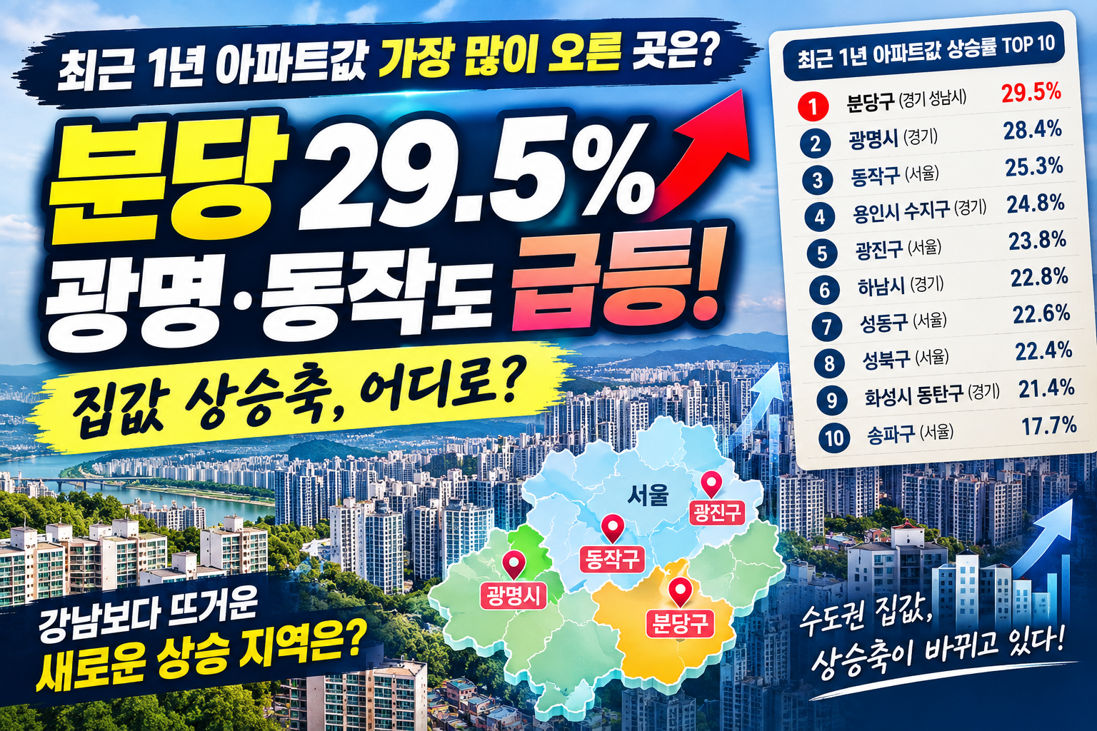 최근 아파트값 가장 많이 오른 곳은?