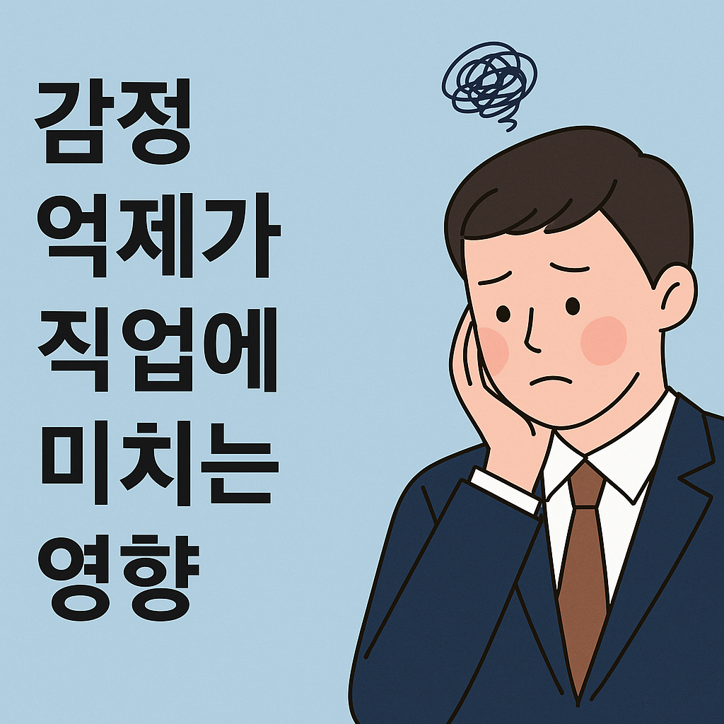 감정을 억누르는 습관이 직업 선택에 미치는 영향은?