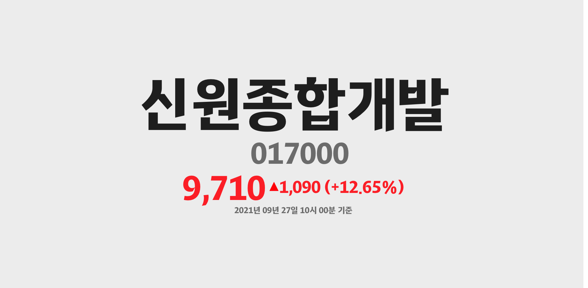 신원종합개발 2021-09-27 10:00:55.847733기준 주가