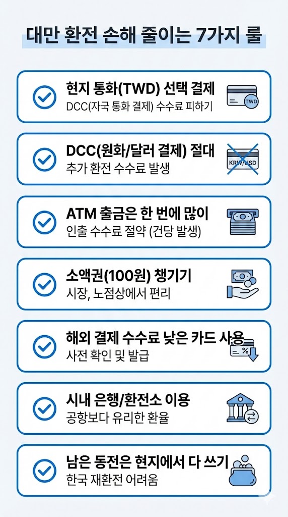 💵 2026년 최신 업데이트 대만 여행 환전 지폐 완전 정복 가이드