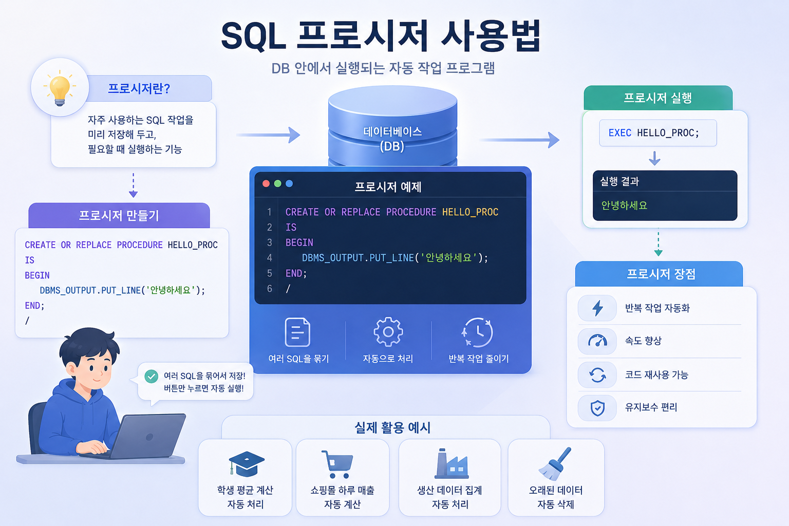 SQL 프로시저 사용법