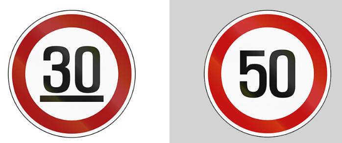 최고/최저 속도 제한 표지판: 밑줄의 비밀