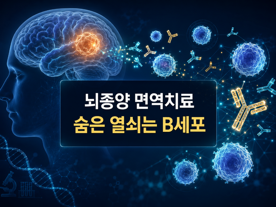 뇌종양 면역치료 (B세포, 림프절, 항체반응)