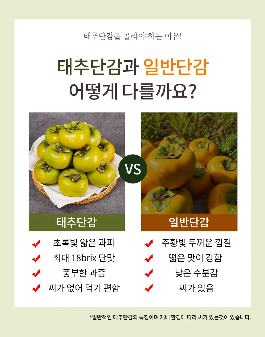 태추단감 이란 아직도 그냥 단감이라고 생각하세요 feat 일반 단감과 완벽 비교 분석으로_6