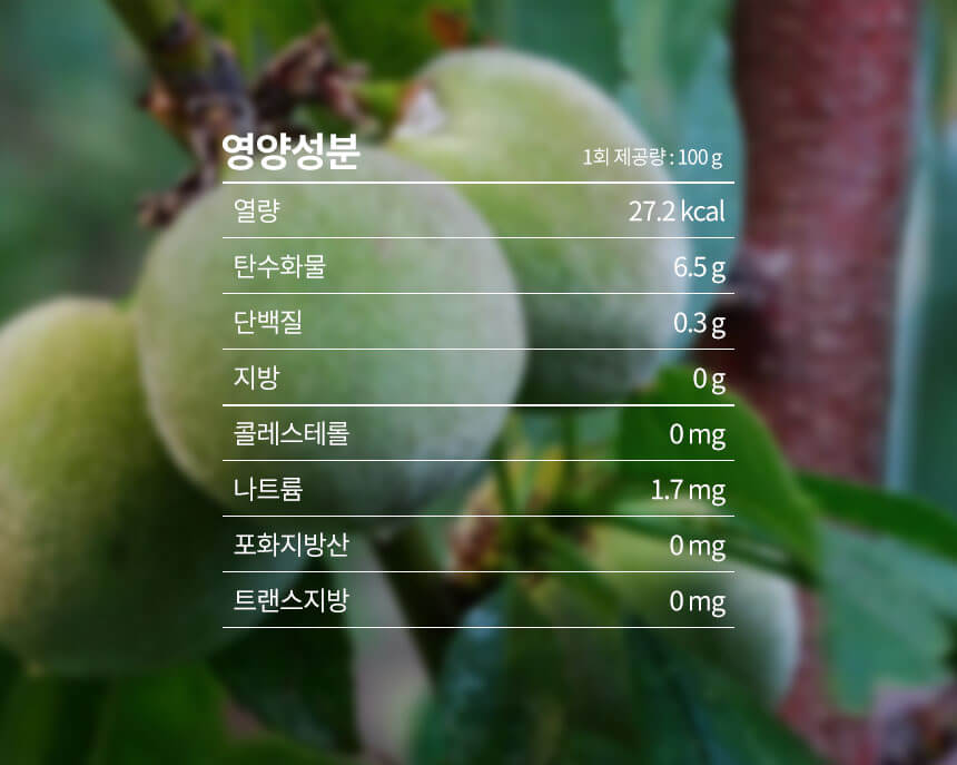 “개복숭아-영양성분”