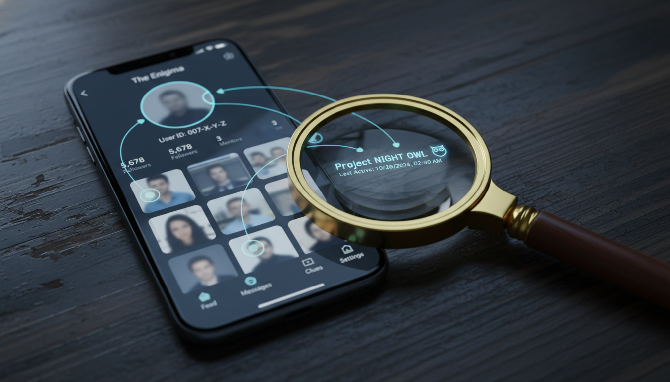 나는솔로 31기 인스타그램 스포일러와 단서들을 분석하는 스마트폰 화면과 돋보기