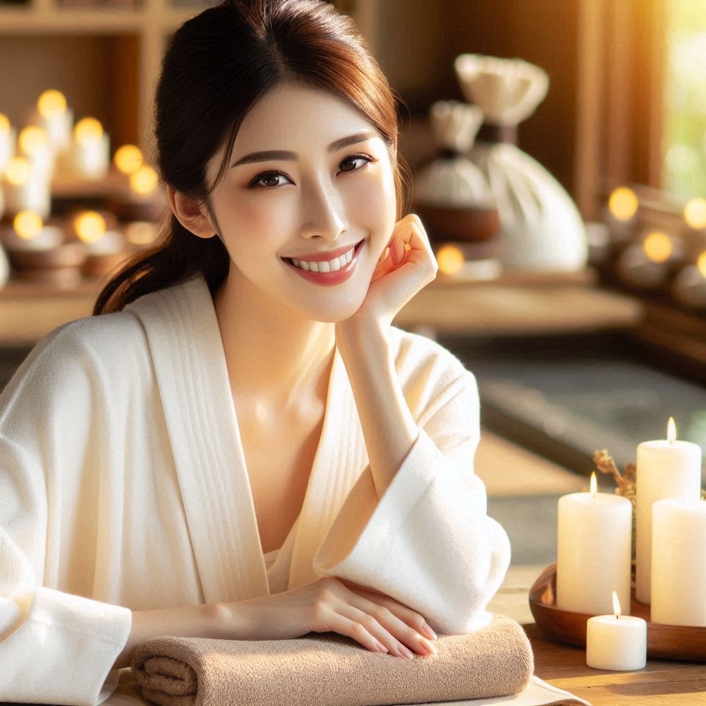 피부,체형관리 샵 배경