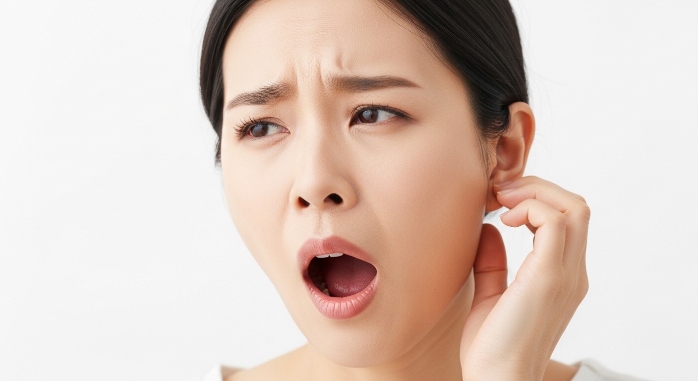 하품할 때 귀에서 소리가 나는 이유